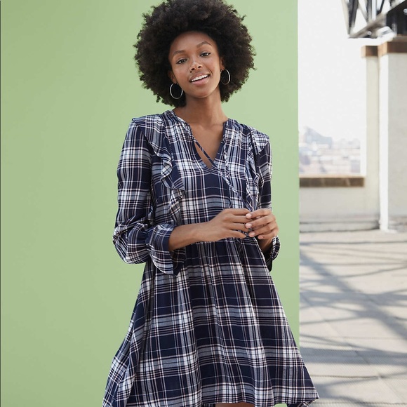 LOFT Dresses & Skirts - LOFT 🌟NWTs🌟 Plaid Swing Dress